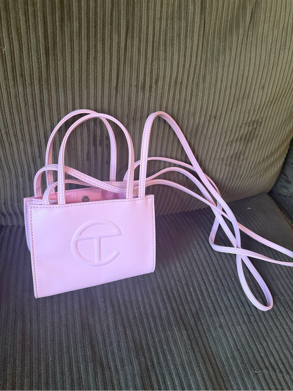 Telfar Pink Mini Shopping Bag Crossbody